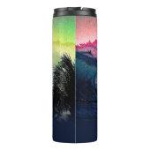 Bouteilles Isothermes PixDezines Surf Up Hawaiian Beach/Rose/Green (Dos)