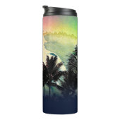 Bouteilles Isothermes PixDezines Surf Up Hawaiian Beach/Rose/Green (Tourné sur la droite)