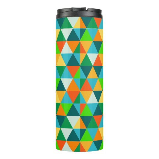 Bouteilles Isothermes PixDezines vert forêt géométrique/triangles (Dos)