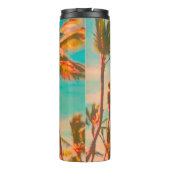 Bouteilles Isothermes PixDezines Vintage Hawaiian Beach/Turquoise (Dos)