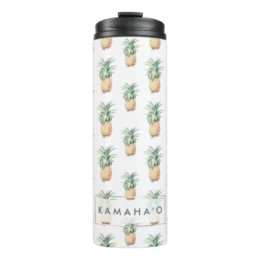 Bouteilles Isothermes PixDezines Vintage Pineapples Motif (Devant)
