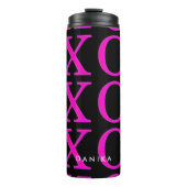 Bouteilles Isothermes PixDezines xoxo/rose chaud/do-it-yourself arrière (Devant)