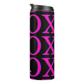 Bouteilles Isothermes PixDezines xoxo/rose chaud/do-it-yourself arrière  (Tourné sur la droite)