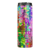 Bouteilles Isothermes Pixel d'artefact abstrait couleur (Dos)