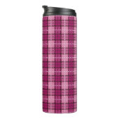 Bouteilles Isothermes Pixel Plaid_Magenta-Black (Tourné sur la droite)