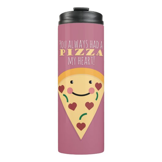 Bouteilles Isothermes Pizza Mon Coeur (Devant)