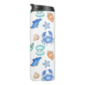 Bouteilles Isothermes Plage À Thème Océanique (Tourné sur la droite)