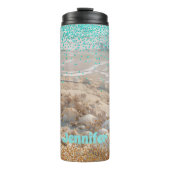Bouteilles Isothermes Plage Aqua Gold Parties scintillant (Devant)