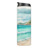 Bouteilles Isothermes Plage côtière tropicale (Tourné sur la droite)