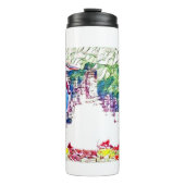 Bouteilles Isothermes Plage d'oiseaux de la faune côtière (Devant)