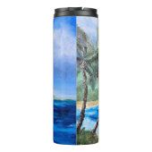 Bouteilles Isothermes Plage Hawaii Sunny Peinture Paradis Tropical Palm (Dos)
