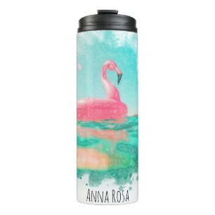 Bouteilles Isothermes *~* Plage Océan Mer Jouet de Flamant rose d'art na