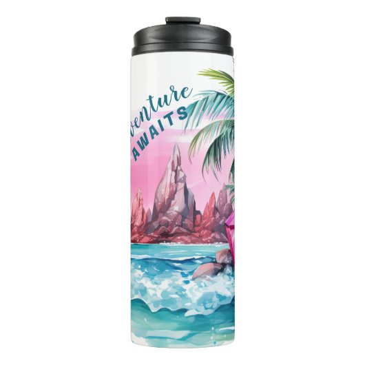 Bouteilles Isothermes Plage Palm Tree Mountain View Aventure Attend (Devant)