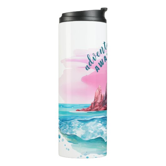 Bouteilles Isothermes Plage Palm Tree Mountain View Aventure Attend (Tourné sur la gauche)