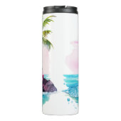 Bouteilles Isothermes Plage Palm Tree Mountain View Aventure Attend (Dos)