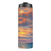 Bouteilles Isothermes Plage Tropicale Clear Ocean Sunset (Devant)
