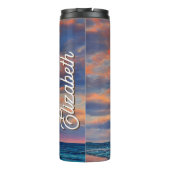 Bouteilles Isothermes Plage Tropicale Clear Ocean Sunset (Dos)