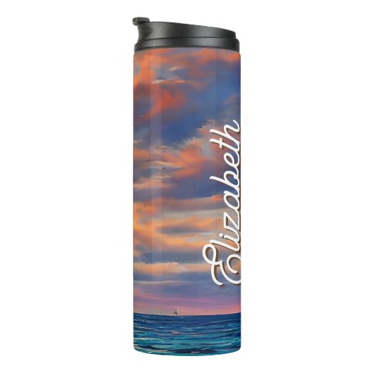 Bouteilles Isothermes Plage Tropicale Clear Ocean Sunset (Tourné sur la droite)