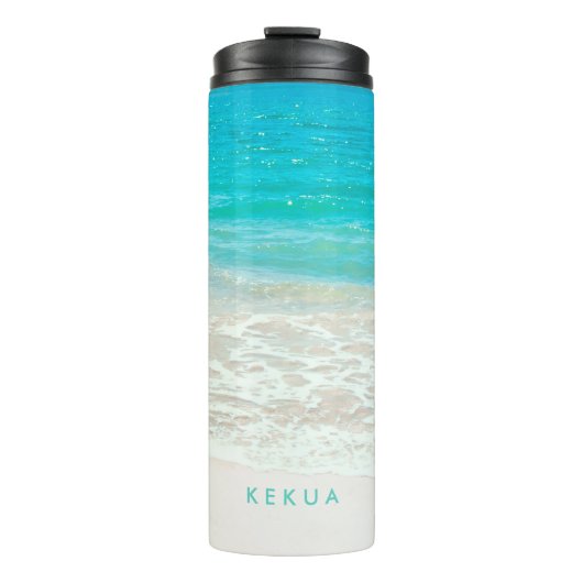 Bouteilles Isothermes Plage tropicale PixDezines (Devant)