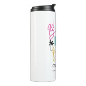 Bouteilles Isothermes Plages Booze et Besties Personnalisées, Voyage des (Tourné sur la gauche)