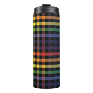 Bouteilles Isothermes Plaid arc-en-ciel