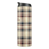 Bouteilles Isothermes Plaid Beige Classique À damiers Motif (Tourné sur la droite)