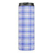 Bouteilles Isothermes Plaid blanc bleu 2 (Dos)