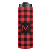 Bouteilles Isothermes Plaid de Buffalo avec Monogramme (Devant)
