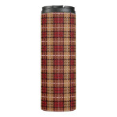 Bouteilles Isothermes Plaid de pixel en rouge et or (Dos)