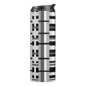 Bouteilles Isothermes Plaid en noir blanc et gris (Tourné sur la gauche)