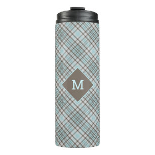Bouteilles Isothermes Plaid Monogramme personnalisé / Motif Tartan