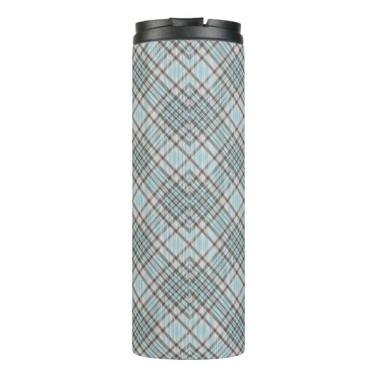 Bouteilles Isothermes Plaid Monogramme personnalisé / Motif Tartan (Dos)