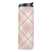 Bouteilles Isothermes Plaid Monogramme personnalisé / Motif Tartan (Tourné sur la gauche)