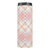 Bouteilles Isothermes Plaid Monogramme personnalisé / Motif Tartan (Dos)