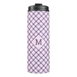Bouteilles Isothermes Plaid Monogramme personnalisé / Motif Tartan