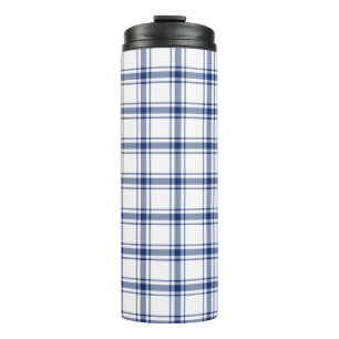 Bouteilles Isothermes Plaid Nautique Bleu et Blanc