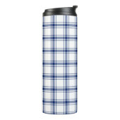 Bouteilles Isothermes Plaid Nautique Bleu et Blanc (Tourné sur la gauche)