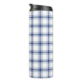 Bouteilles Isothermes Plaid Nautique Bleu et Blanc (Tourné sur la droite)