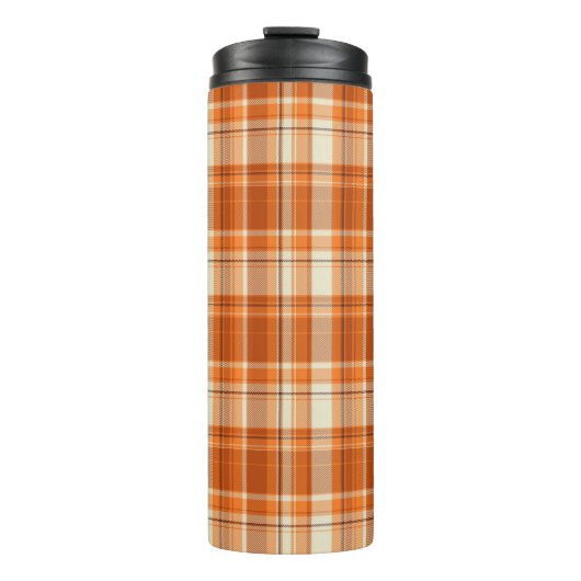 Bouteilles Isothermes Plaid orange (Devant)