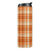 Bouteilles Isothermes Plaid orange (Tourné sur la gauche)