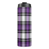 Bouteilles Isothermes Plaid Violet Et Noir (Devant)