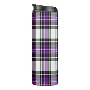 Bouteilles Isothermes Plaid Violet Et Noir