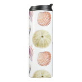 Bouteilles Isothermes Plan marin sans soudure de coquillages. Aquarelle  (Tourné sur la gauche)