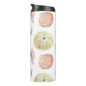 Bouteilles Isothermes Plan marin sans soudure de coquillages. Aquarelle  (Tourné sur la droite)