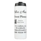 Bouteilles Isothermes Planificateur d'événements ajouter nom Q R code dé (Devant)