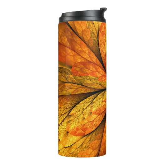 Bouteilles Isothermes Plante d'automne, Abstrait moderne Fractal Art Lea (Tourné sur la gauche)