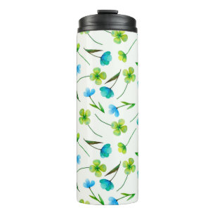 Bouteilles Isothermes Plantes d'aquarelle Abstraits motif sans soudure