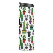 Bouteilles Isothermes Plantes de cactus en pot Motif mignon Cadeau PERSO (Tourné sur la droite)