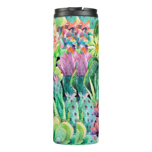 Bouteilles Isothermes Plantes succulents et motif de jardin de cactus (Dos)