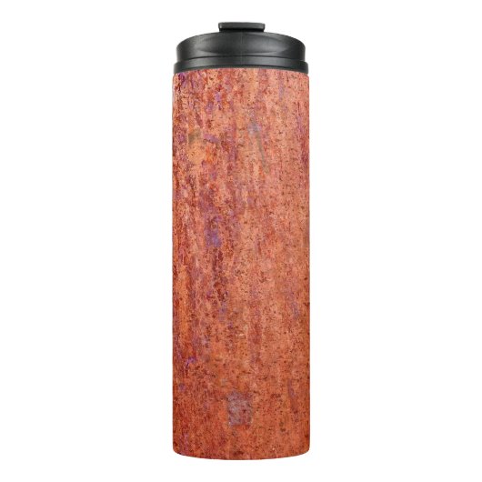 Bouteilles Isothermes Plaque métallique rouillée gravée par corrosionabs (Devant)